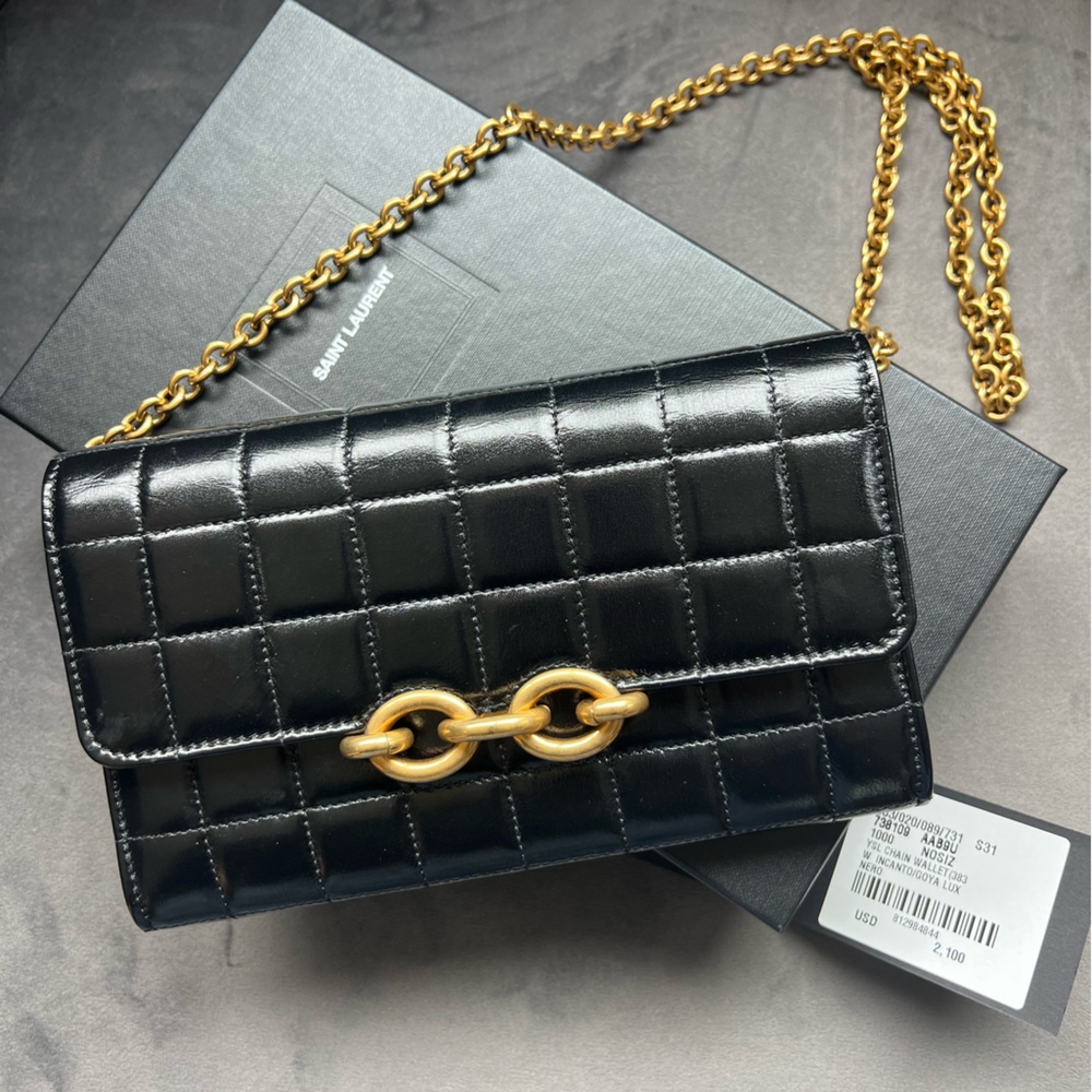 NWT YSL Lambskin Quilted Le Maillon Bag - Picture 3 of 15